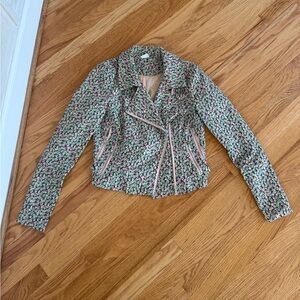 Vero Moda floral jacket blazer zipper details